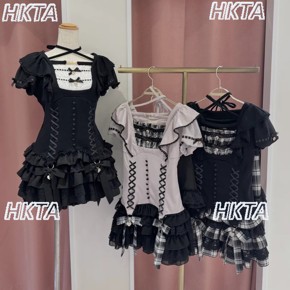 Ruched Dress Mini - Liz Japanese Sweet Fairy Ruffle Ribbon