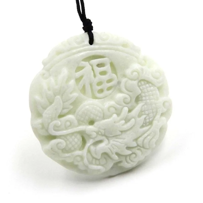 Natural White jade Dragon Phoe - огляд і ціна Women Fashion Drawing