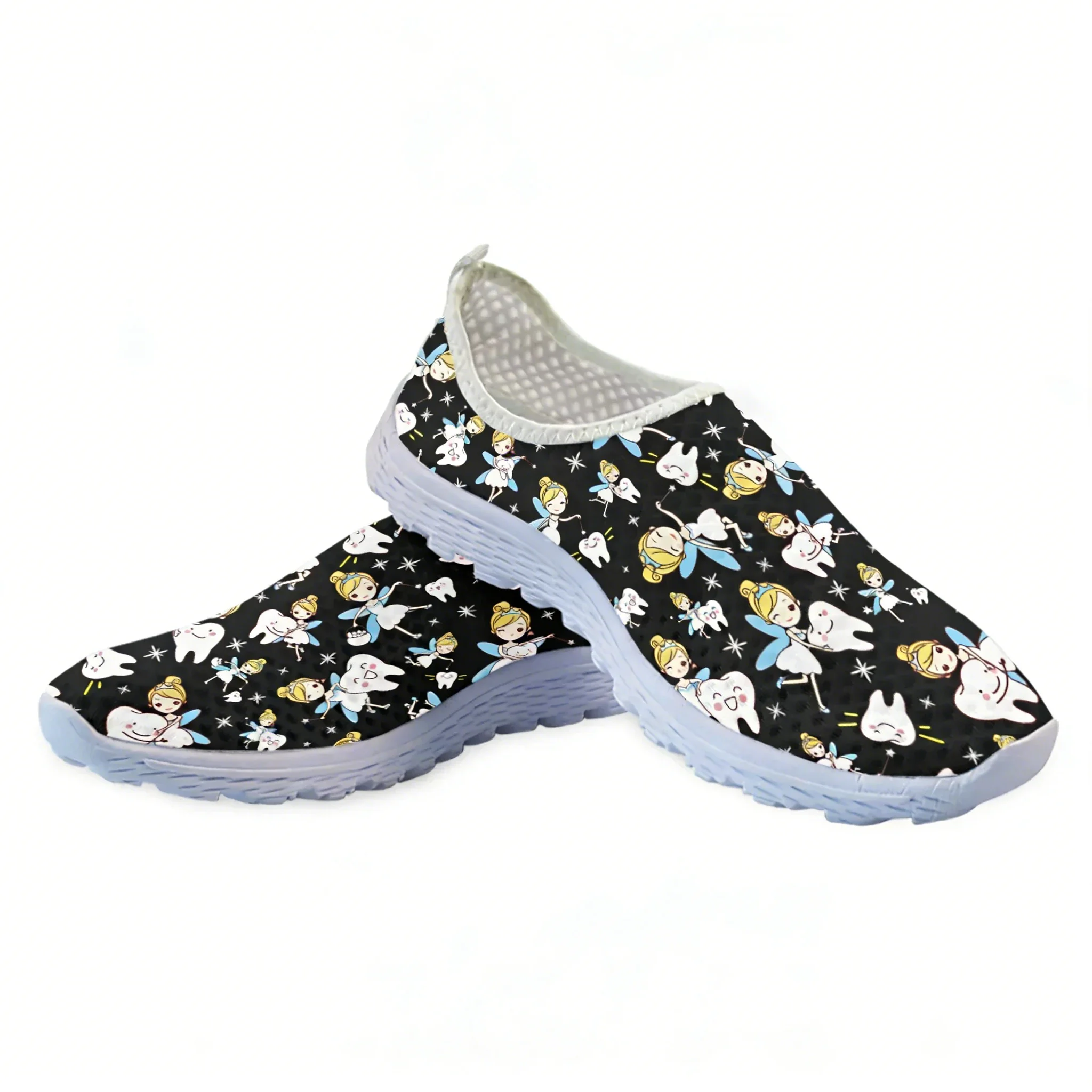 Cute Cartoon Nurse Elf/Teeth M - огляд і ціна Women'S Fashion Tennis Shoes