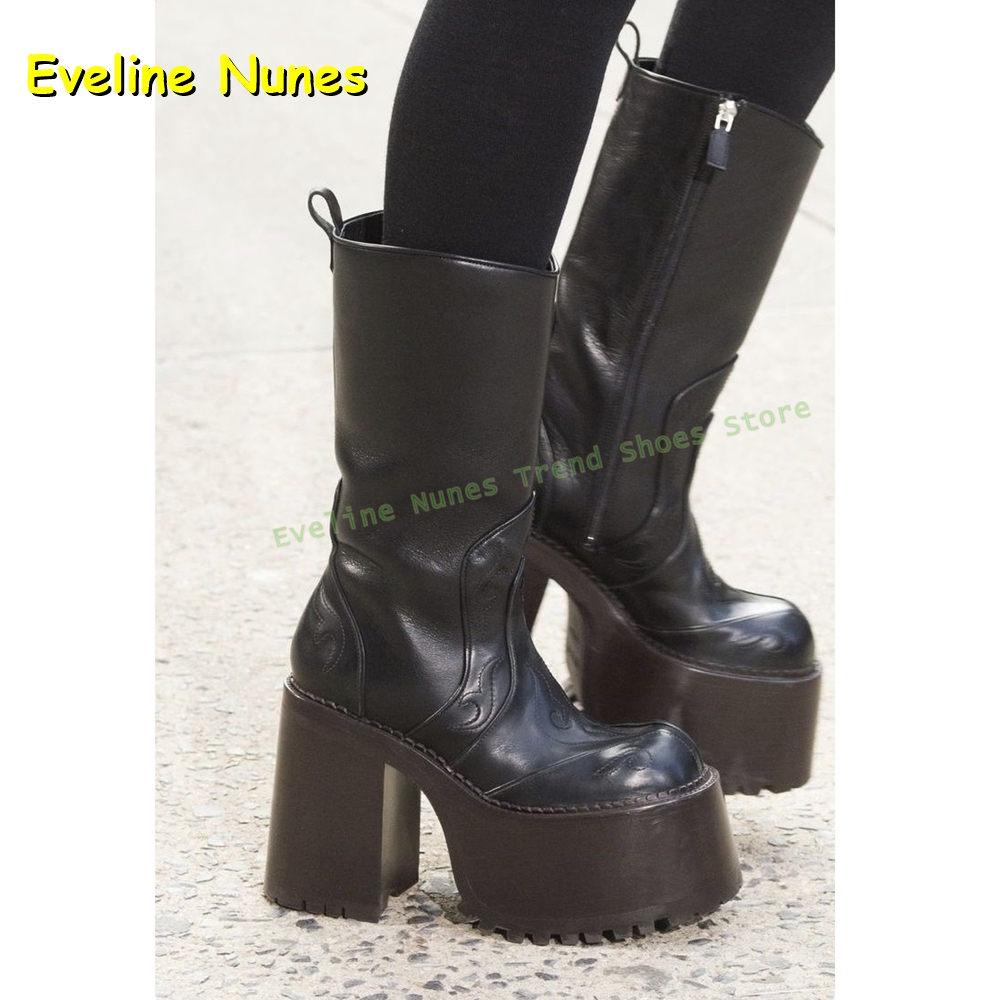 Embroidery Platform Knee High  - огляд і ціна Women'S Fashion Trends Autumn 2025