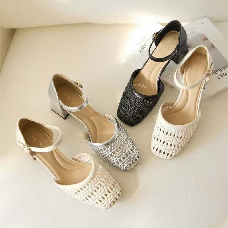Fashion Woven Hollow Chunky Ro - огляд і ціна Women'S Fashion Brand Shoes