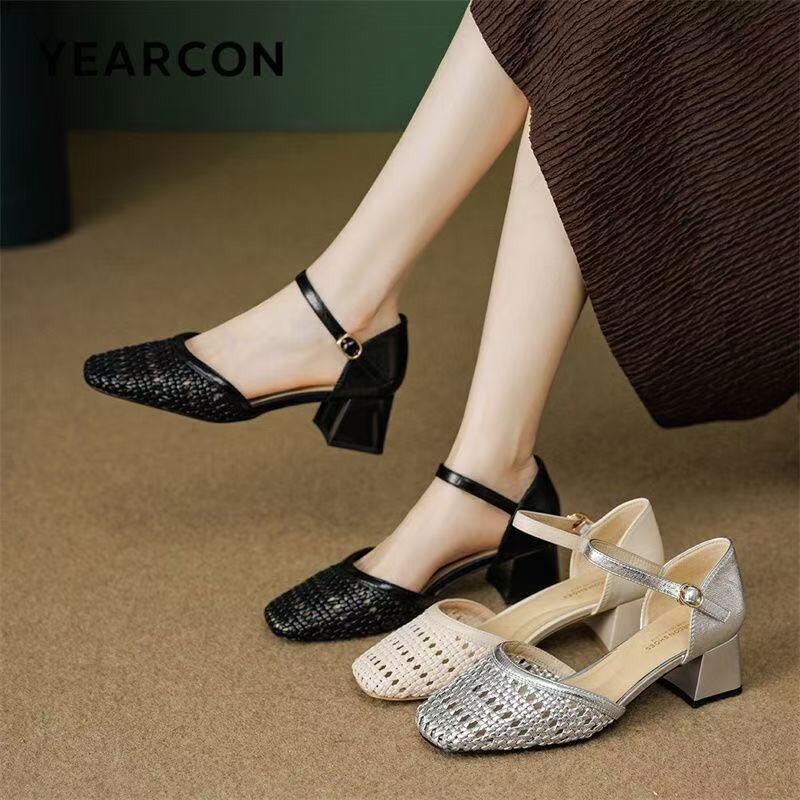 Fashion Woven Hollow Chunky Ro - огляд і ціна Women'S Fashion Brand Shoes