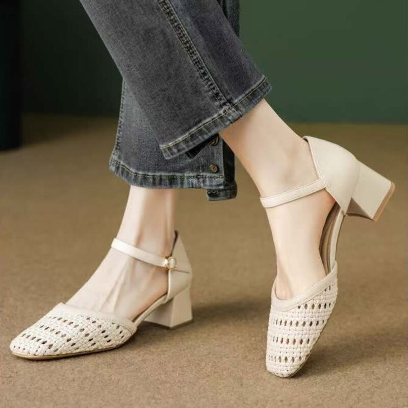 Fashion Woven Hollow Chunky Ro - огляд і ціна Women'S Fashion Brand Shoes