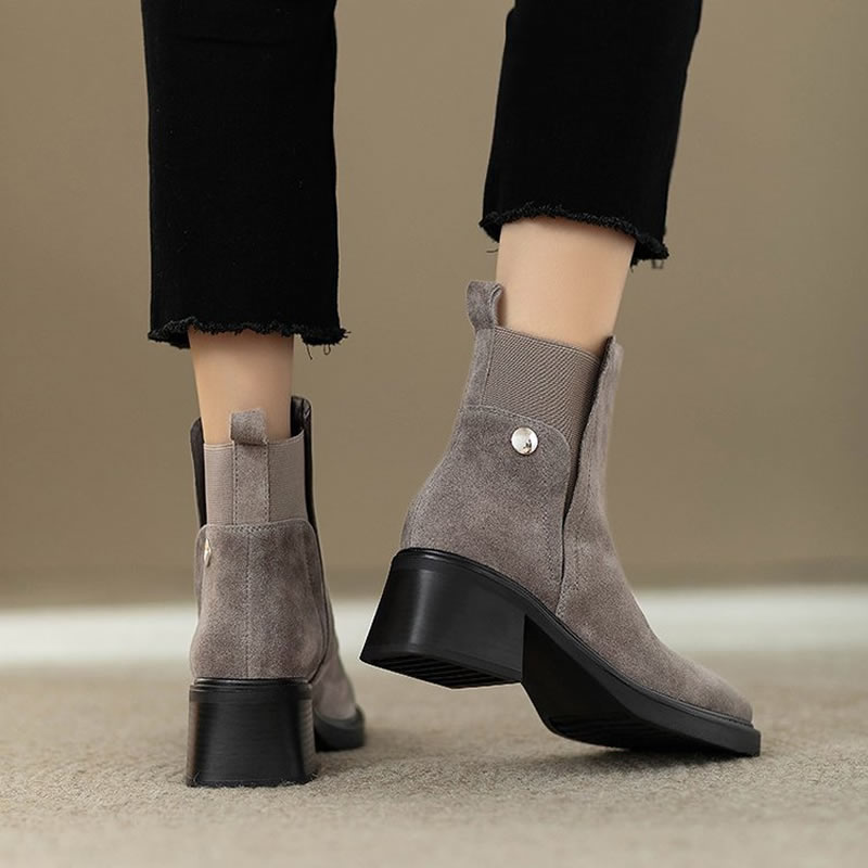 Suede Women Chunky Ankle Boots - огляд і ціна Women'S Fashion Trends Autumn 2025