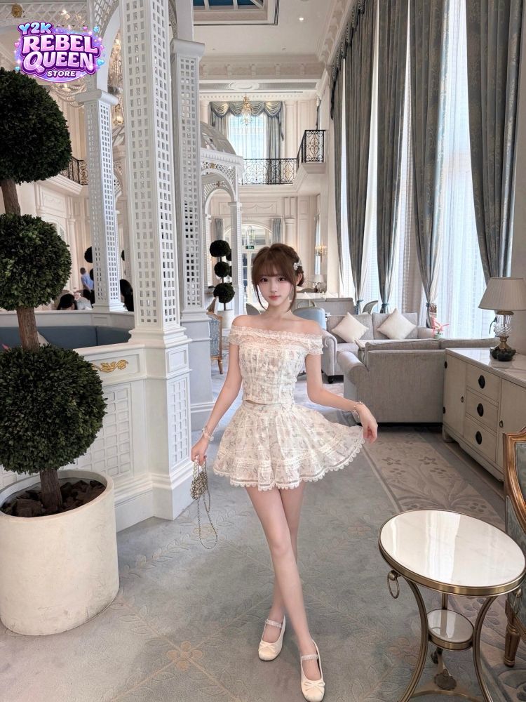 Coquette French 2 Piece Set Wo - огляд і ціна Ruched Dress Mini
