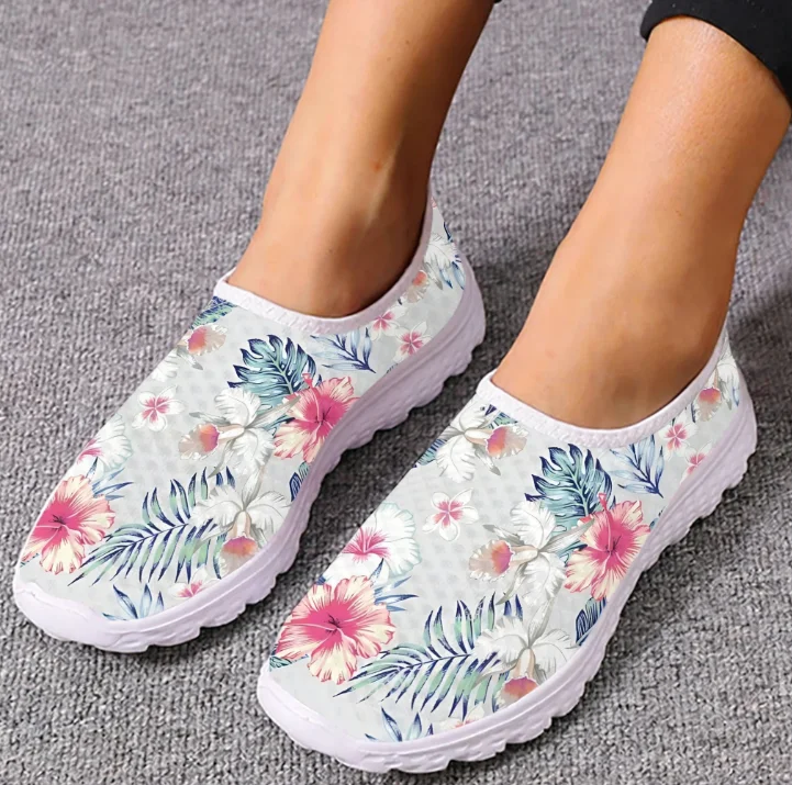 Hawaiian Hibiscus Loafers Trop - огляд і ціна Women'S Fashion Tennis Shoes