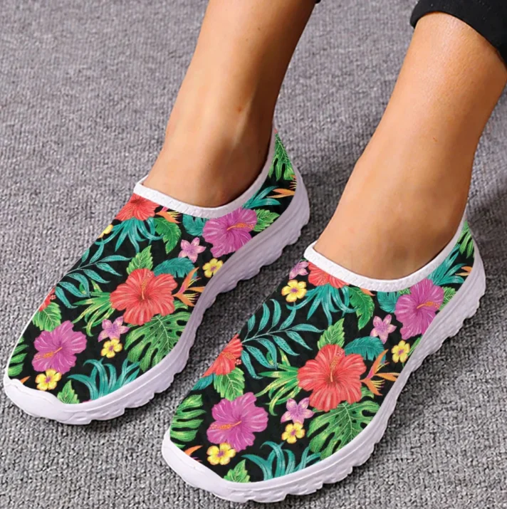 Hawaiian Hibiscus Loafers Trop - огляд і ціна Women'S Fashion Tennis Shoes