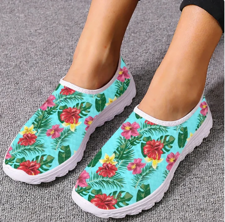 Hawaiian Hibiscus Loafers Trop - огляд і ціна Women'S Fashion Tennis Shoes