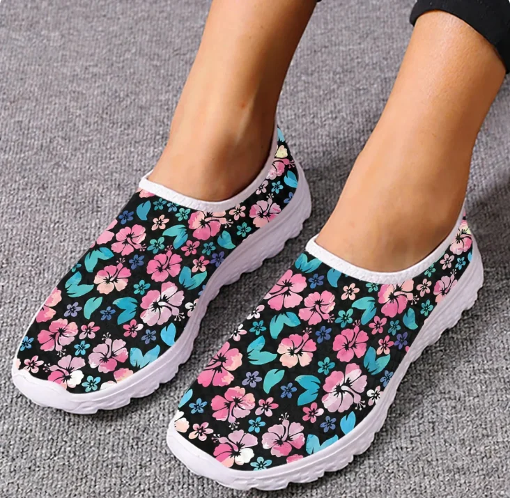 Hawaiian Hibiscus Loafers Trop - огляд і ціна Women'S Fashion Tennis Shoes