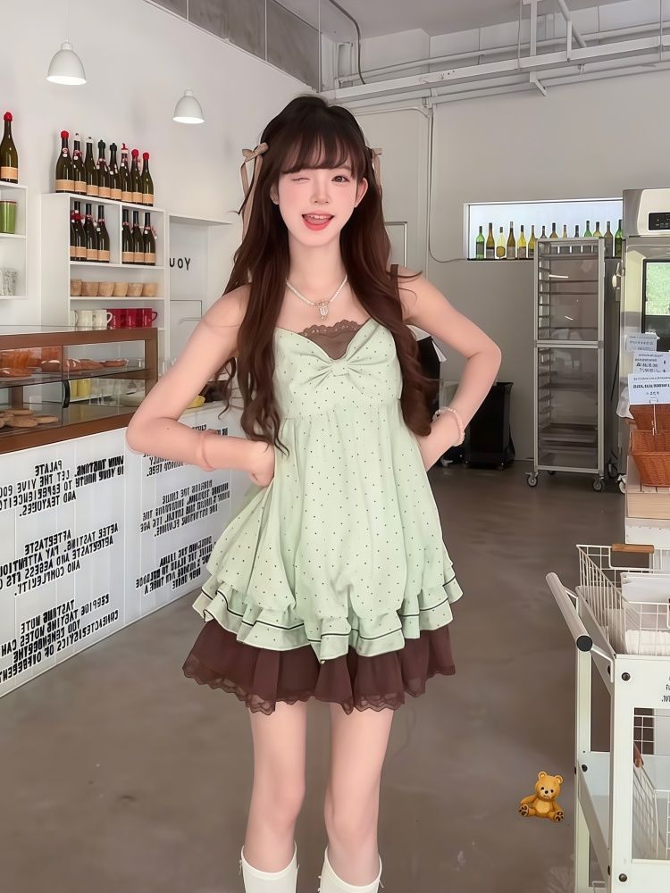 Coquette Sweet Korean Polka Do - огляд і ціна Ruched Dress Mini